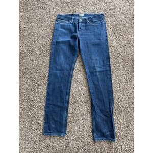 Naked & Famous Denim Weird Guy Dark Indigo Selvedge Blue Jeans Men's Size 33x33